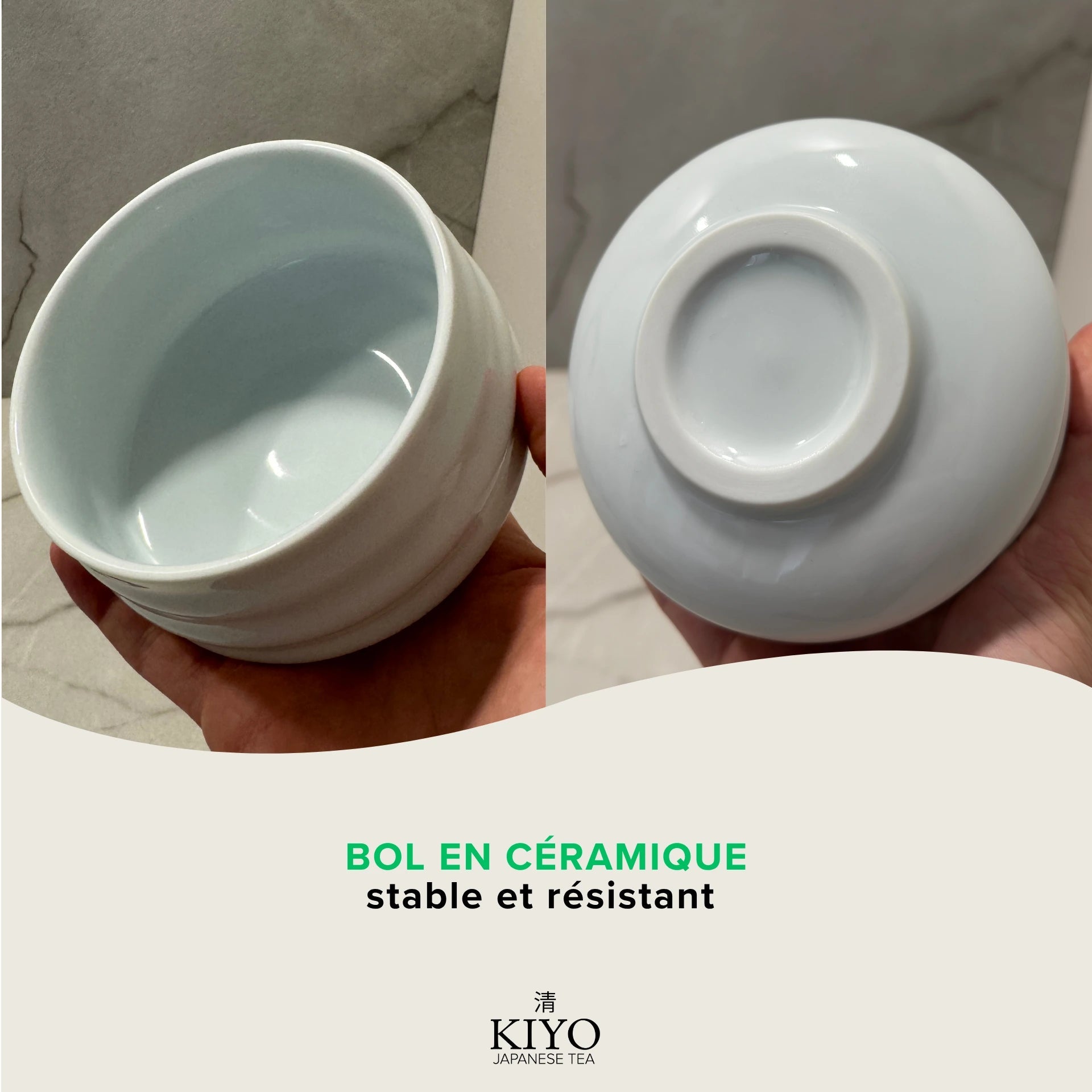 Kit de Préparation Matcha Japonais - Accessoires Cérémonie - Blanc (Sans Thé) - Kiyo Japanese Tea