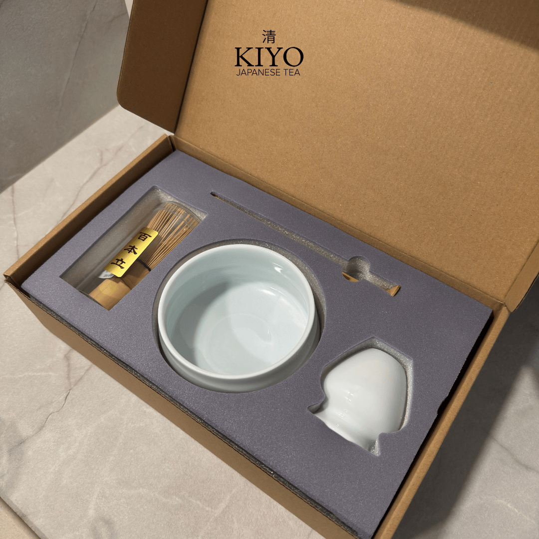 Kit Matcha Blanc Ivoire – Accessoires pour Cérémonie Japonaise - Kiyo Japanese Tea