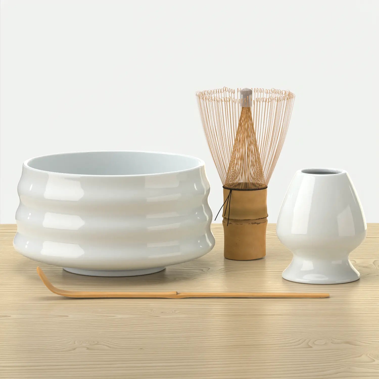 Kit Matcha Blanc Ivoire – Accessoires pour Cérémonie Japonaise - Kiyo Japanese Tea