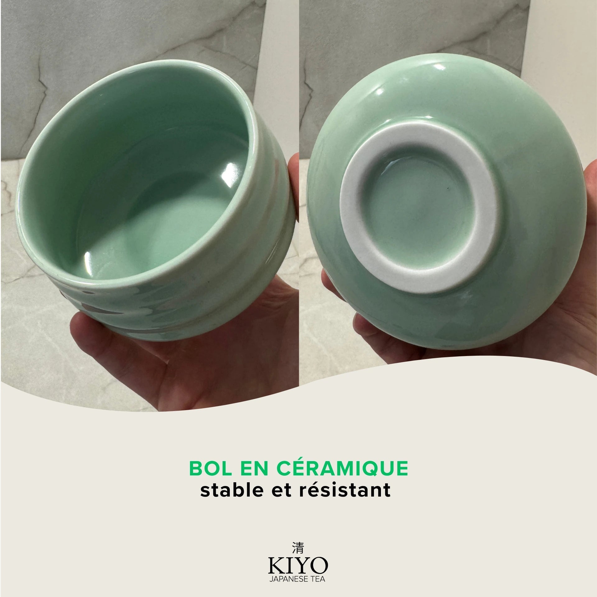 Kit Matcha Cérémonie Japonais Complet - Bol, Fouet & Thé Matcha - Vert - Kiyo Japanese Tea