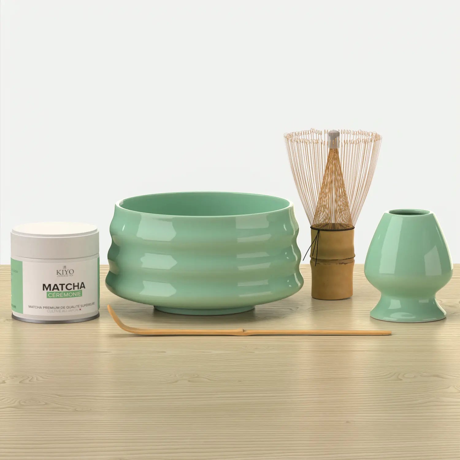 Artcome japonais Matcha Fouet Matcha Cuillère Traditionnelle, Bol à Artcome japonais Matcha Fouet Matcha Cuillère Traditionnelle, Bol à