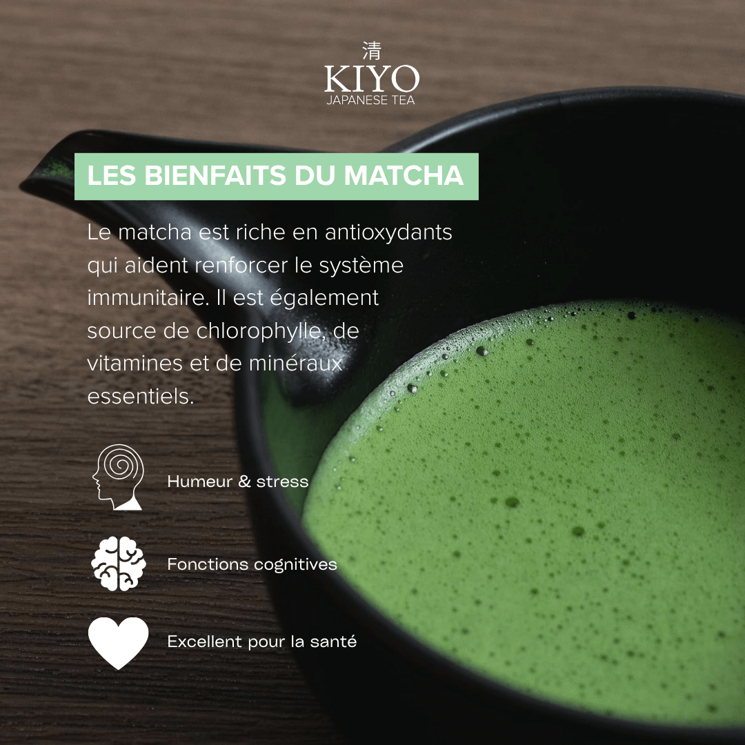 Matcha Cérémonial Japonais Premium – Thé Vert Bio de Kagoshima 30g - Kiyo Japanese Tea