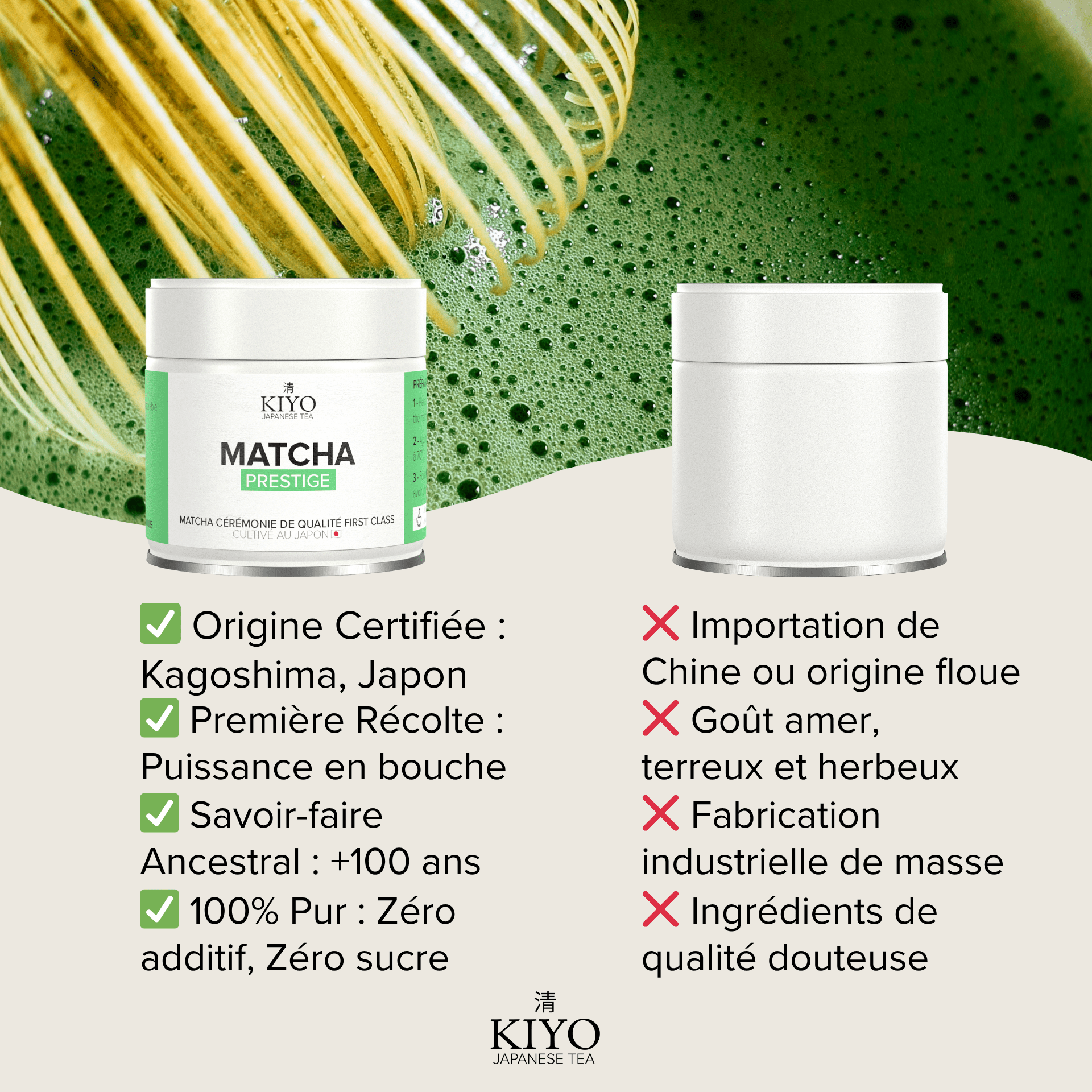 Thé Matcha Cérémonie - First Class - Kiyo Japanese Tea